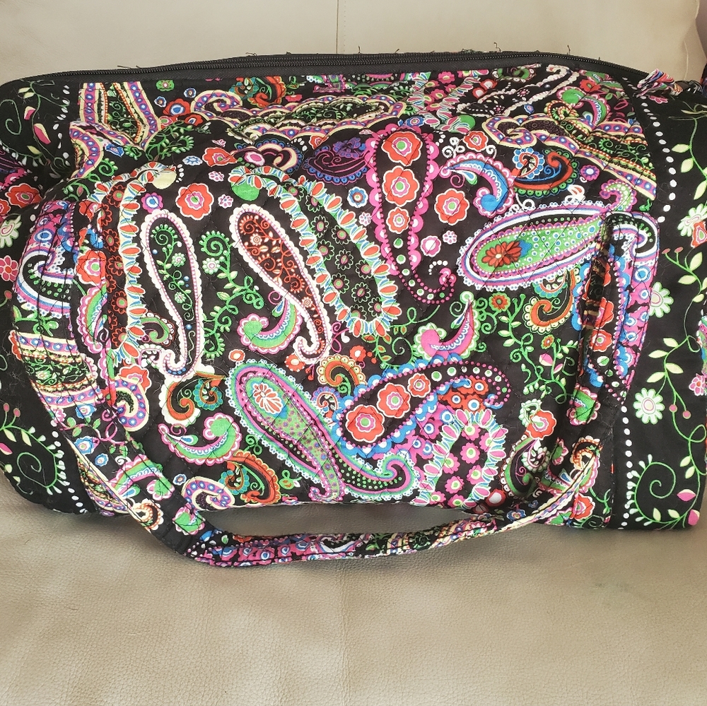 Paisley print weekend bag